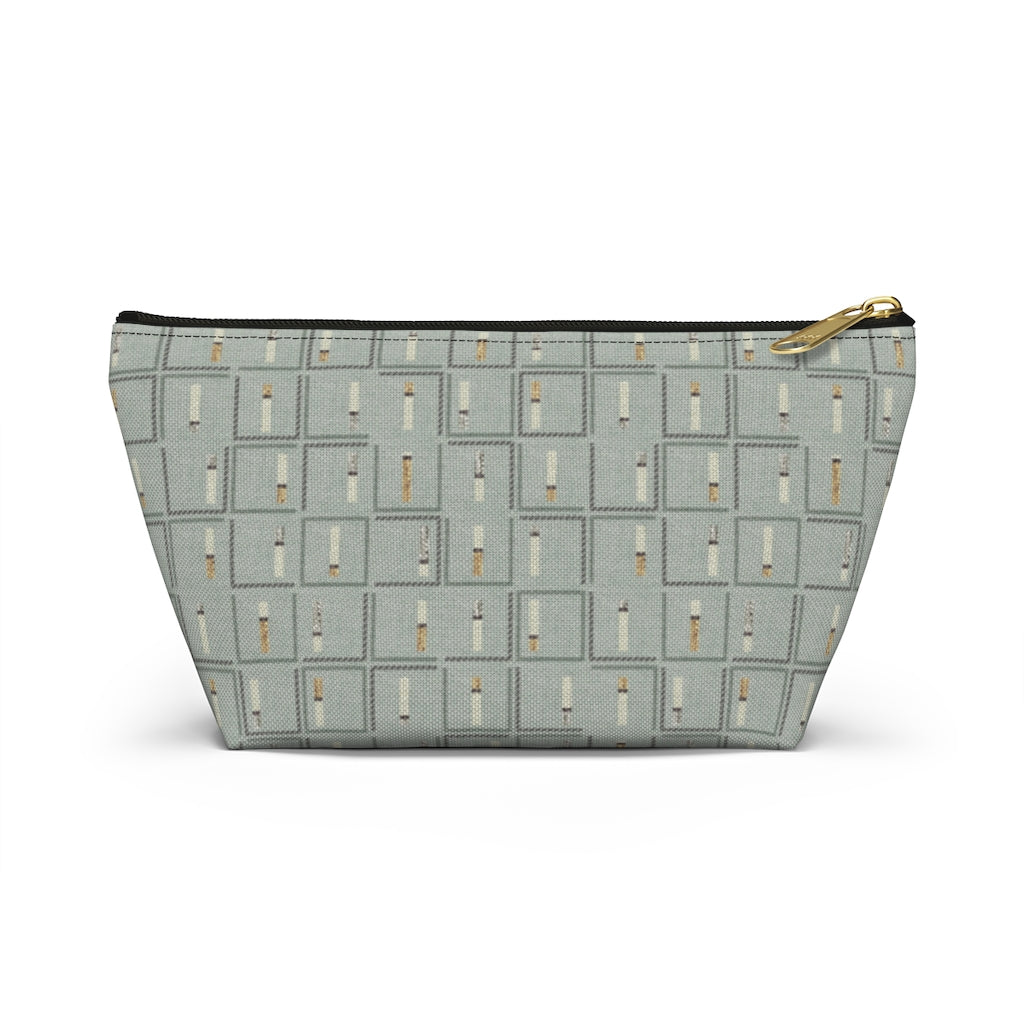 Pencil to Paper Accessory Pouch w T-bottom in Teal
