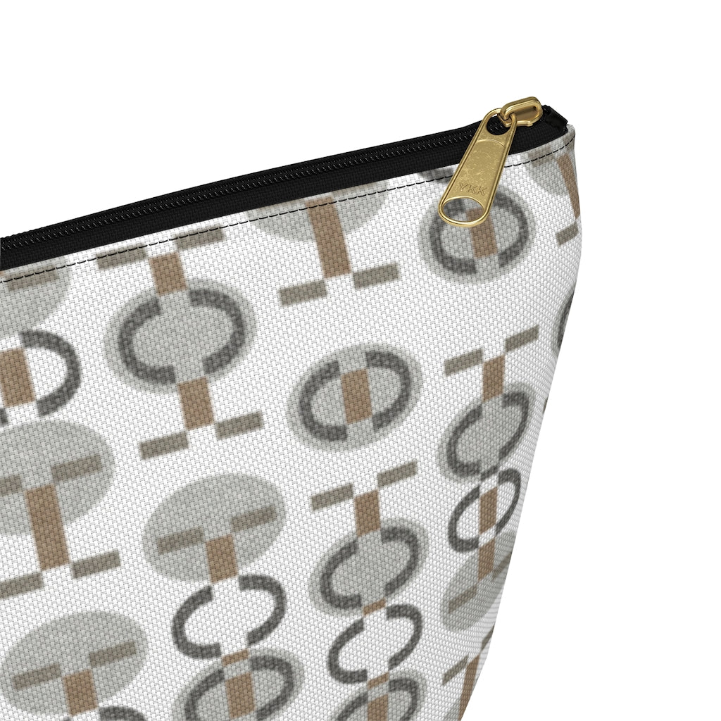 Telegraph Code Accessory Pouch w T-bottom in Gray