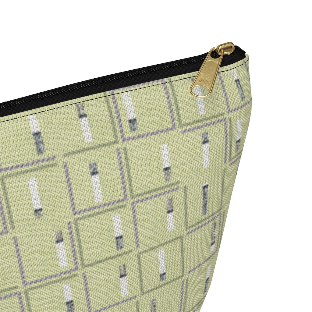 Pencil to Paper Accessory Pouch w T-bottom in Green
