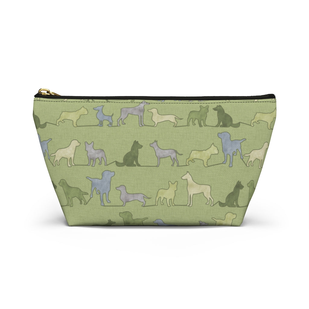 Dogs Accessory Pouch w T-bottom in Green
