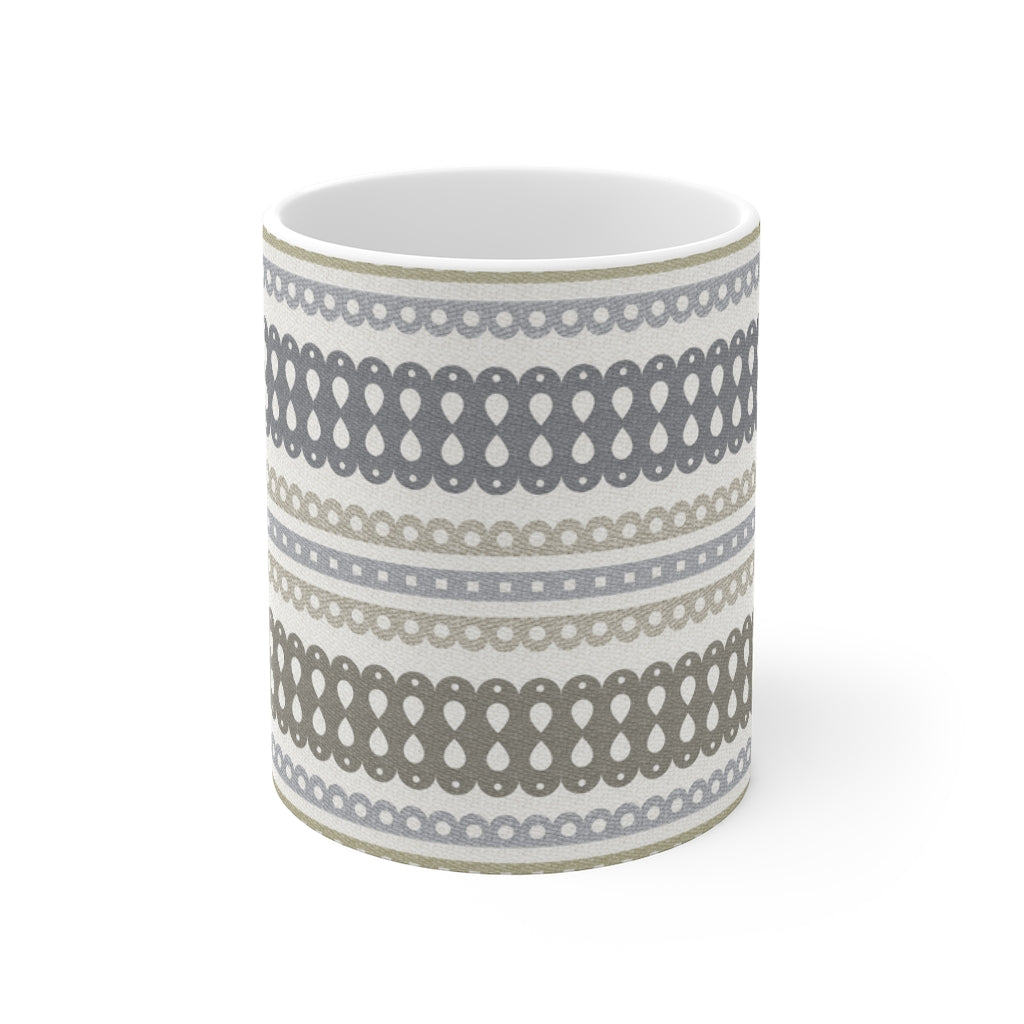 Ribbon Candy Mug in Brown