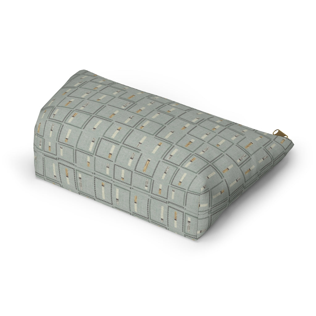 Pencil to Paper Accessory Pouch w T-bottom in Teal
