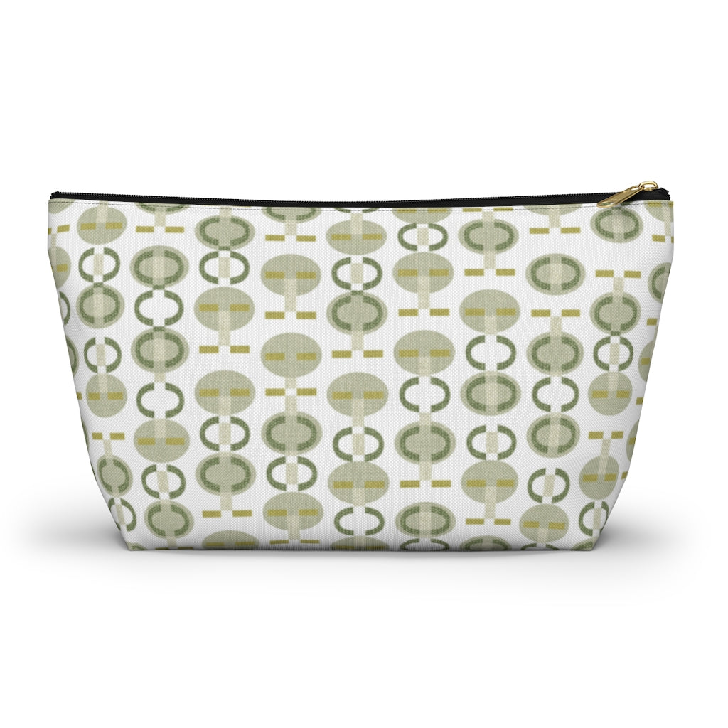 Telegraph Code Accessory Pouch w T-bottom in Green