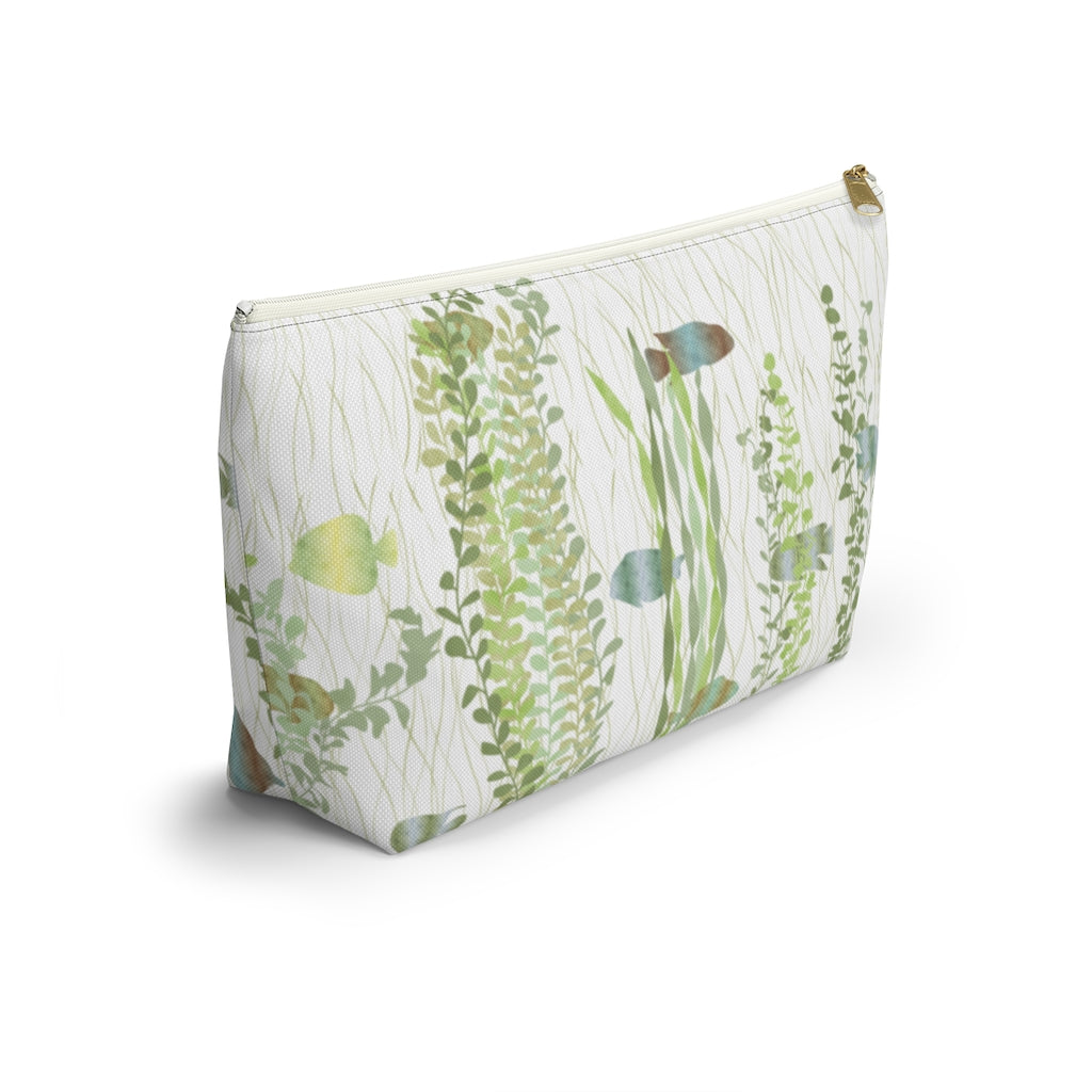 Aquarium Accessory Pouch w T-bottom in Green