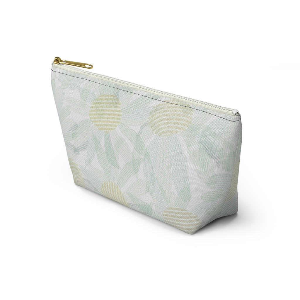 Daisy Chain Code Accessory Pouch w T-bottom in Aqua