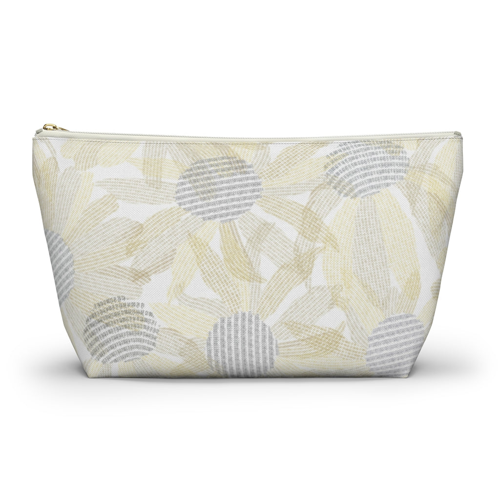 Daisy Chain Code Accessory Pouch w T-bottom in Yellow