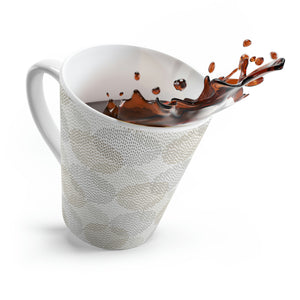 Stitch Circle Overlay Latte Mug in Brown