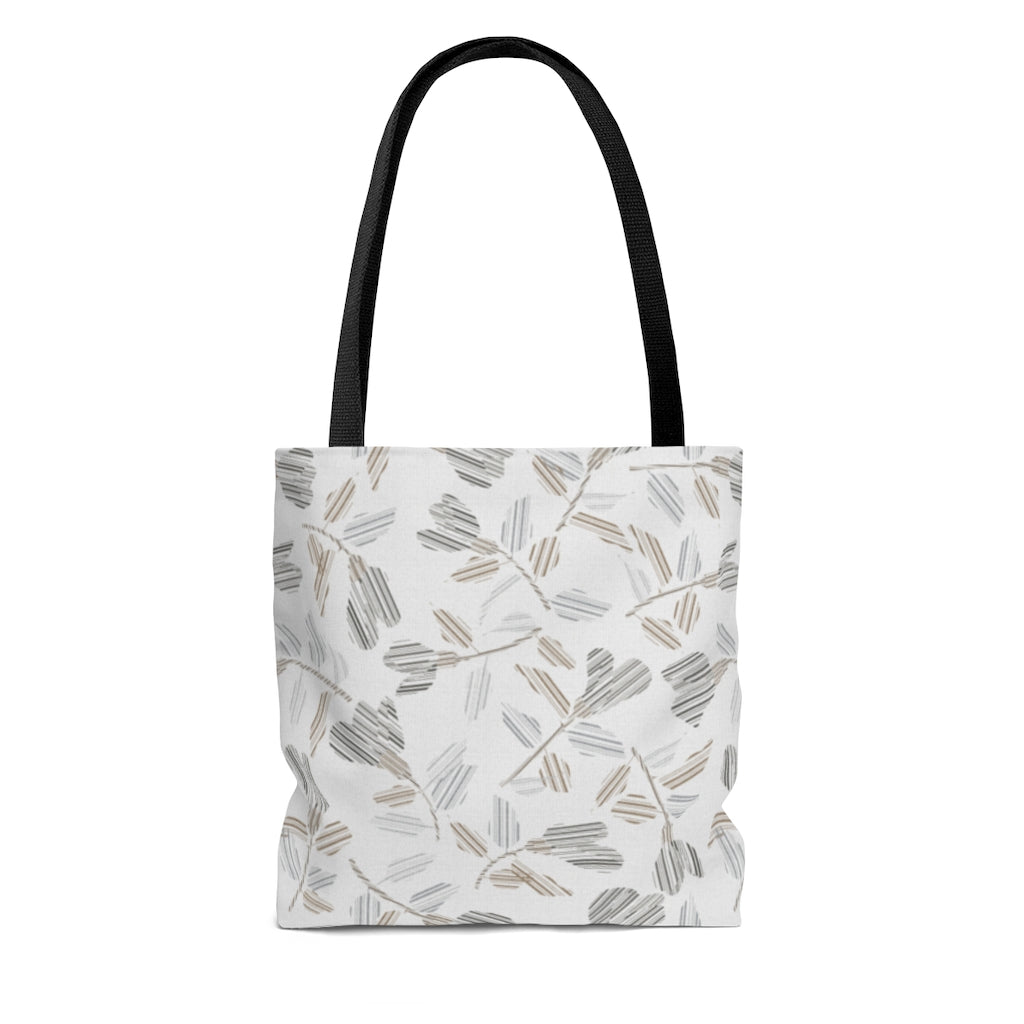 Riverbank Code Tote Bag in Gray