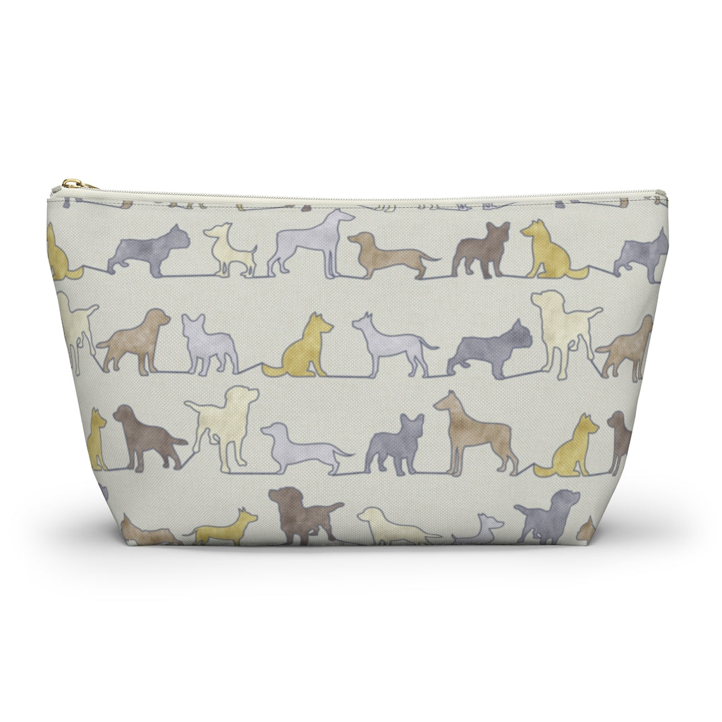 Dogs Accessory Pouch w T-bottom in Yellow