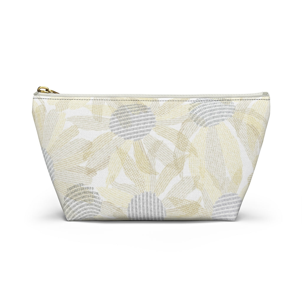 Daisy Chain Code Accessory Pouch w T-bottom in Yellow