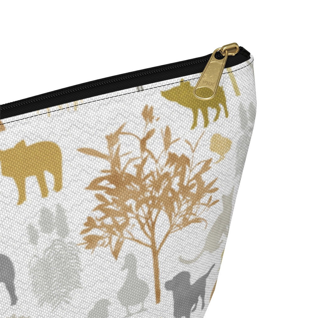 On the Farm Accessory Pouch w T-bottom in Gold