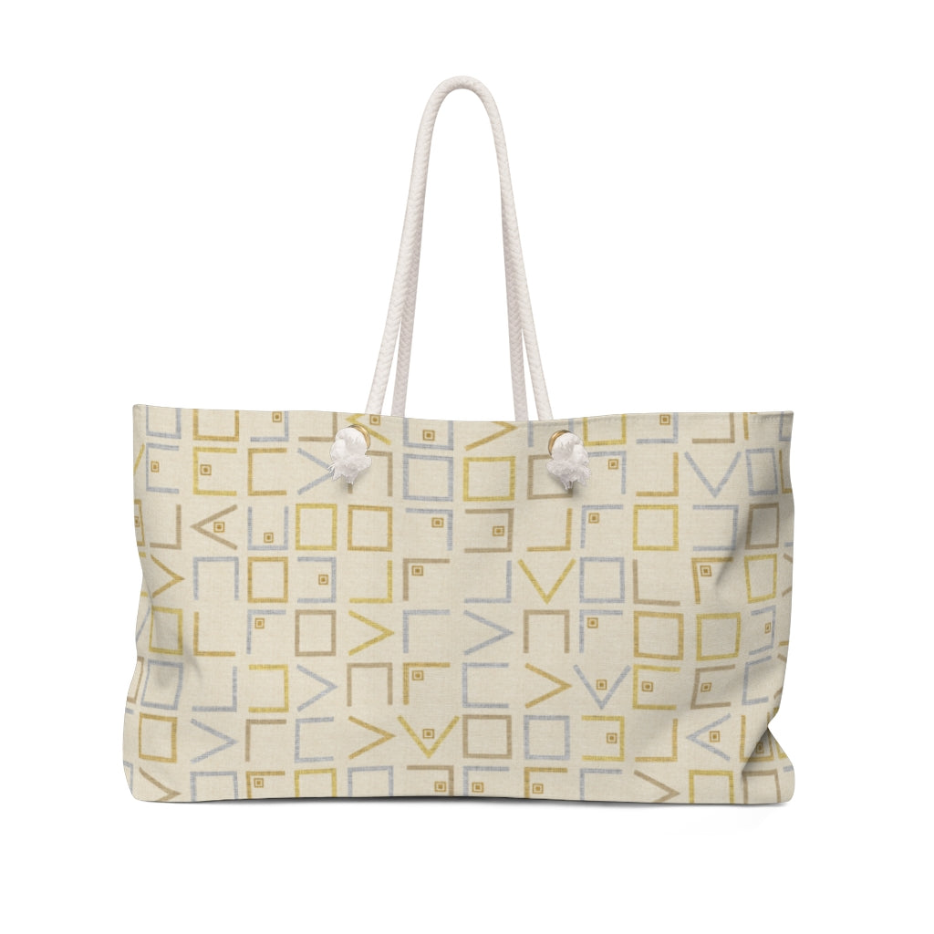Encode Code Weekender Bag in Yellow