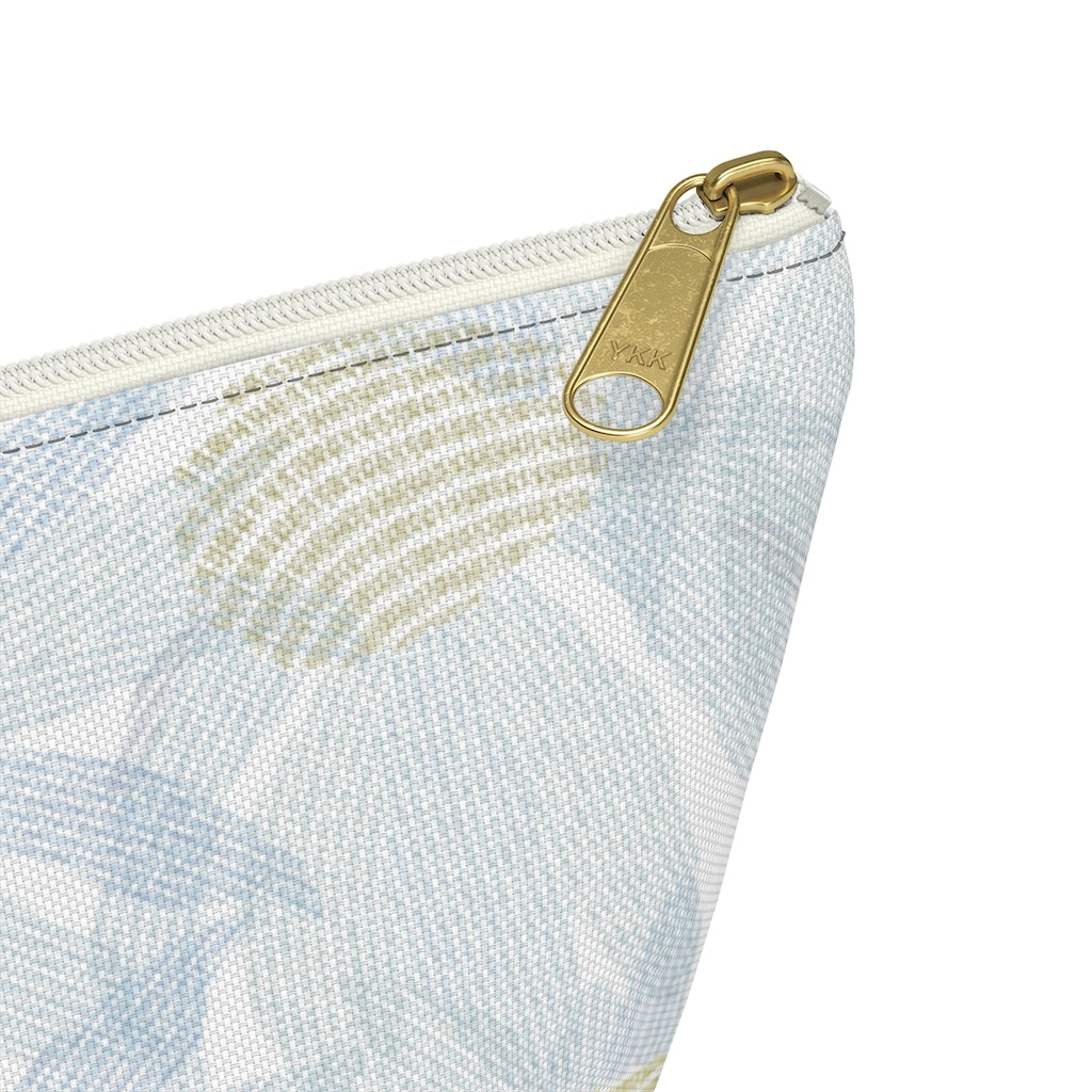 Daisy Chain Code Accessory Pouch w T-bottom in Blue