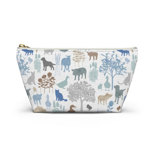 On the Farm Accessory Pouch w T-bottom in Blue