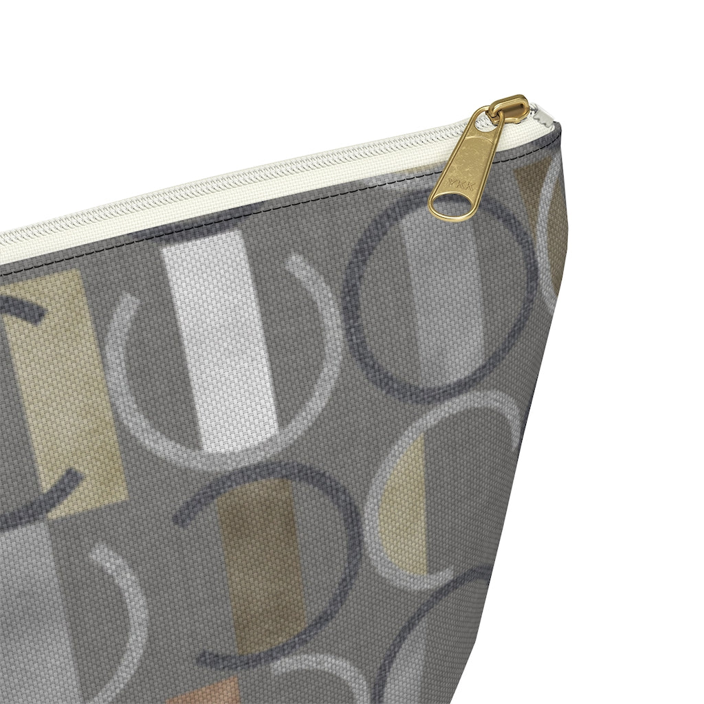 Journey Code Accessory Pouch w T-bottom in Gray