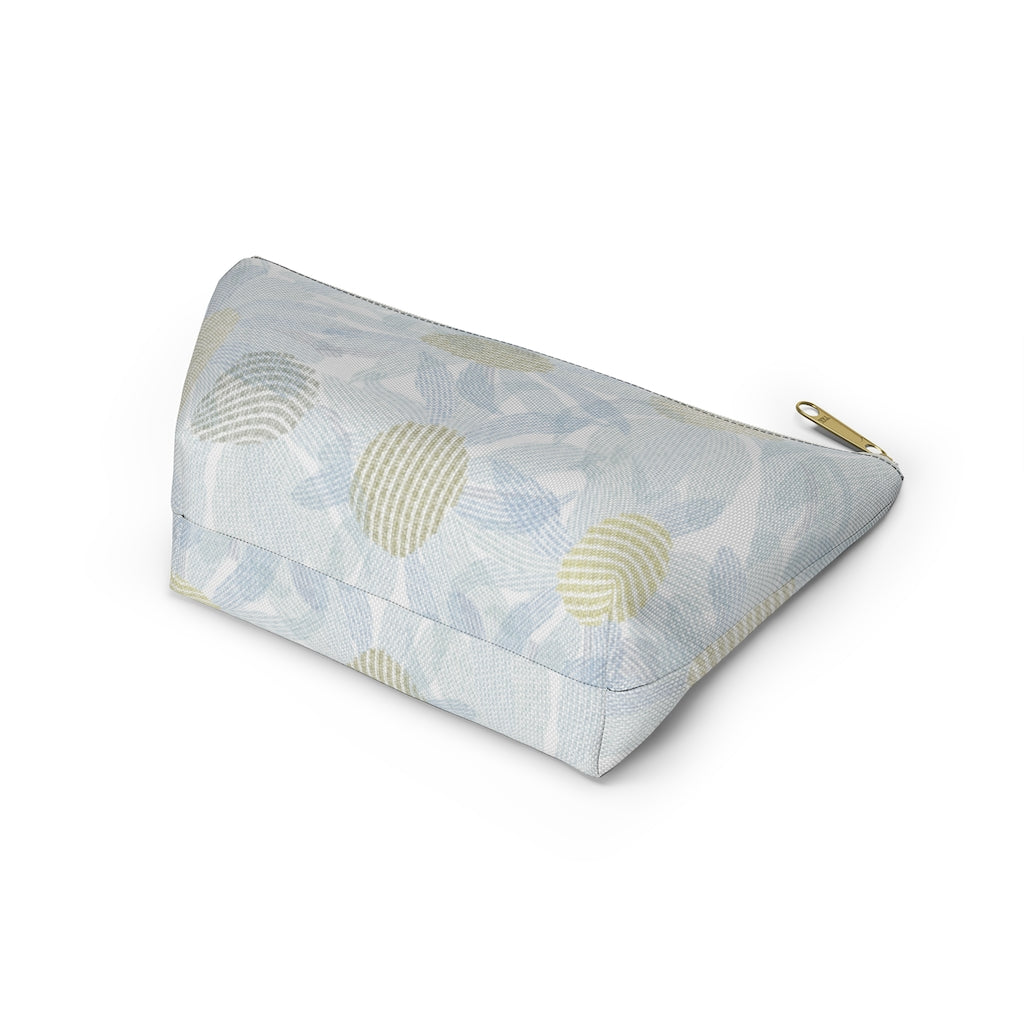 Daisy Chain Code Accessory Pouch w T-bottom in Blue