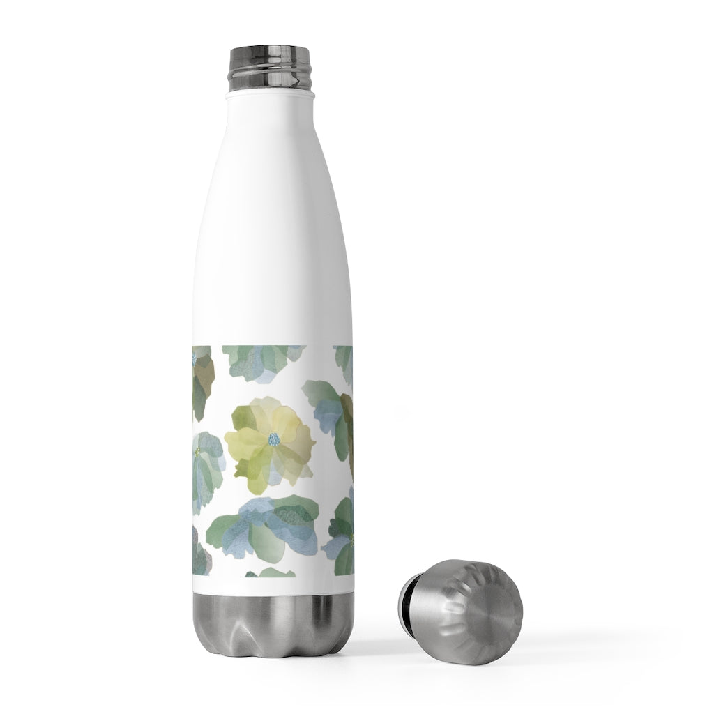 Watercolor Floral 20oz Insulated Bottle in Aqua