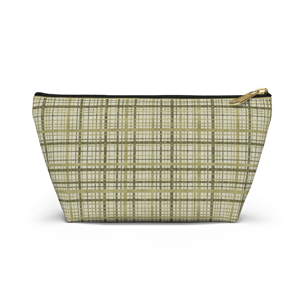 Rogers Tartan Accessory Pouch w T-bottom in Green