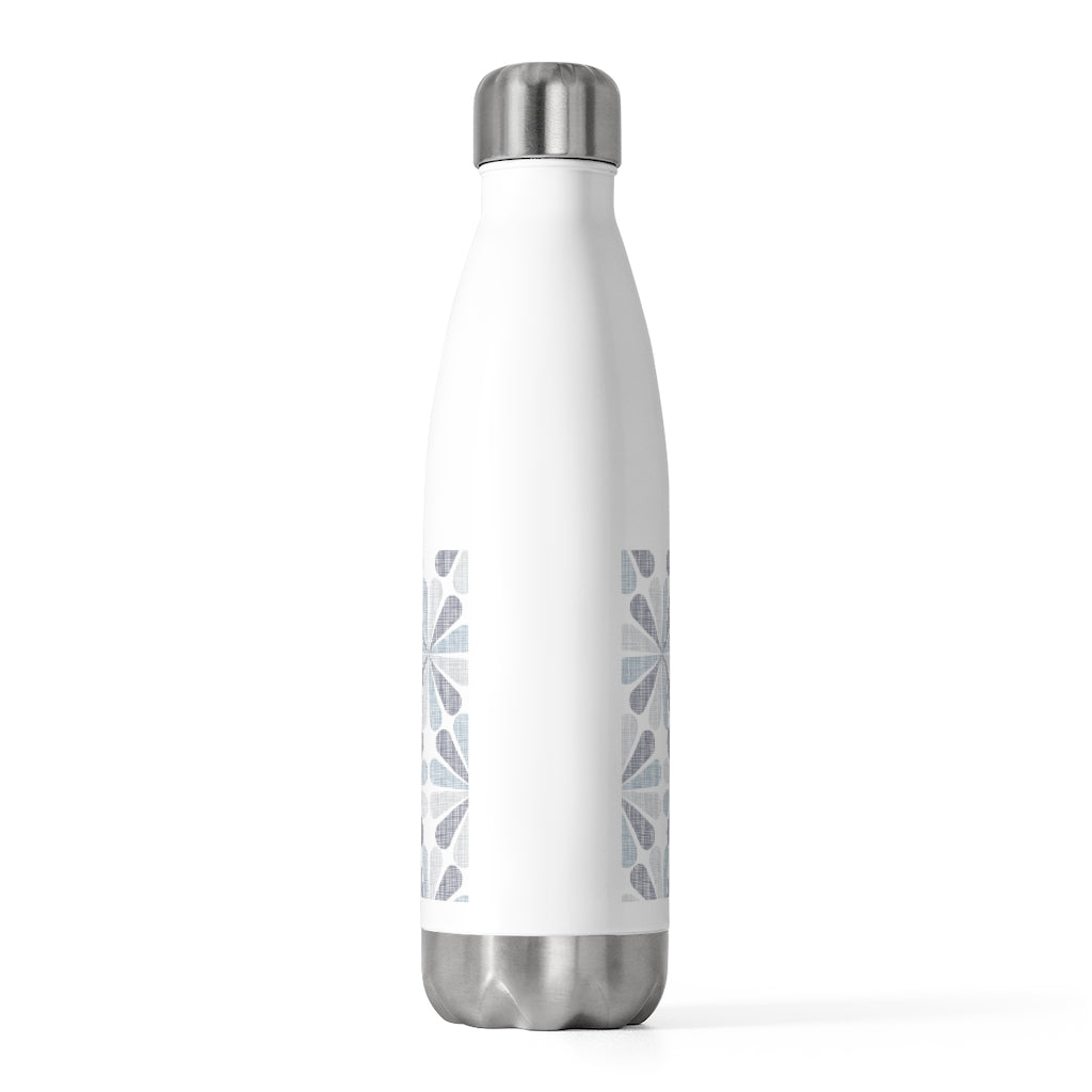 Floral Starburst 20oz Insulated Bottle in Blue