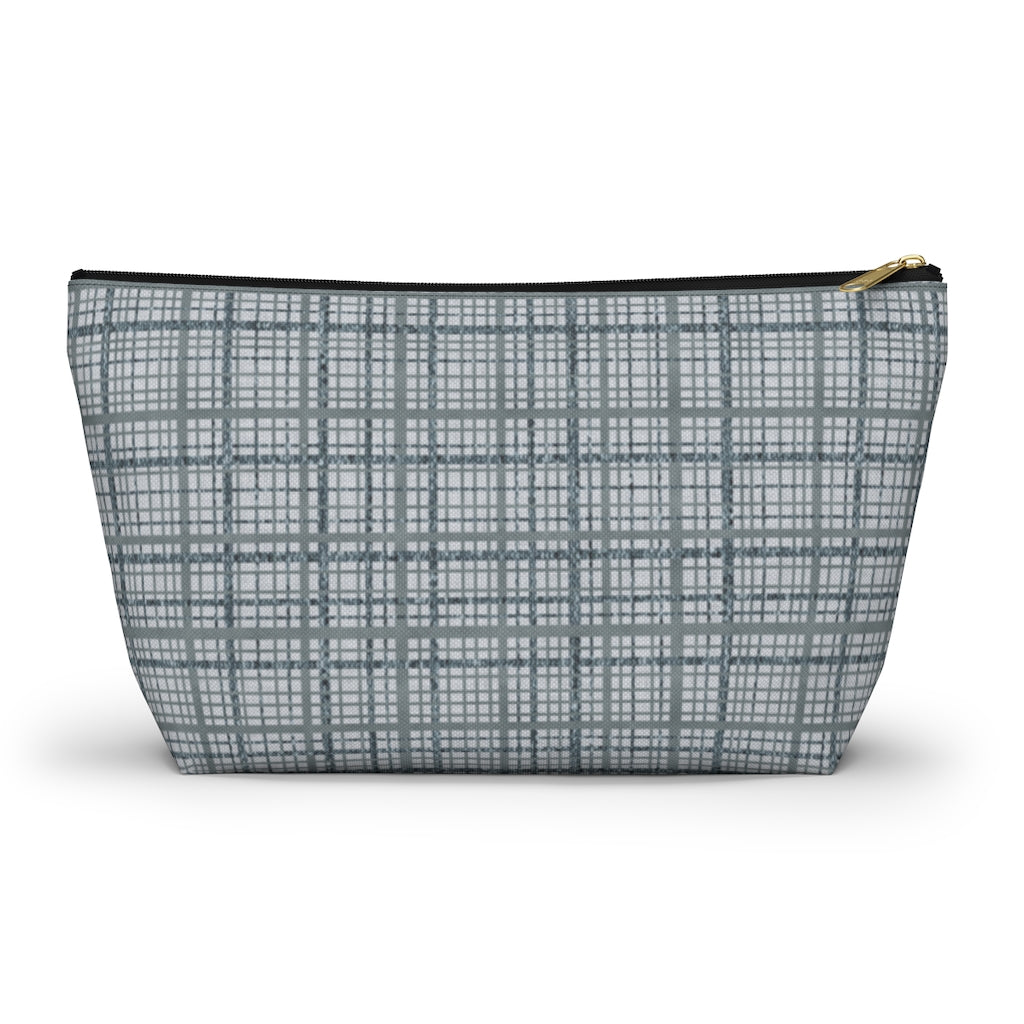 Rogers Tartan Accessory Pouch w T-bottom in Blue