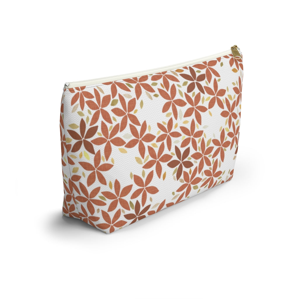 Snowbell Accessory Pouch w T-bottom in Coral
