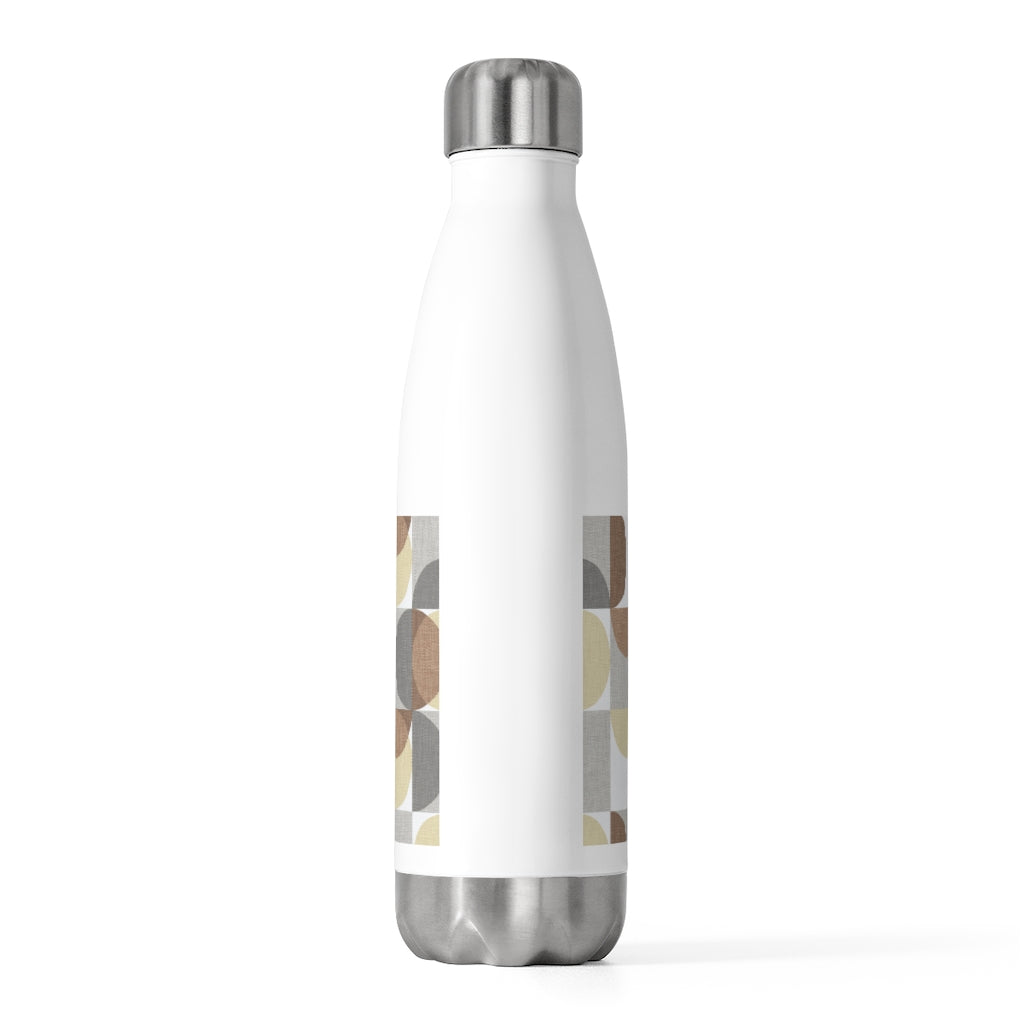 Semi Circle in Squares 20oz Insulated Bottle in Brown