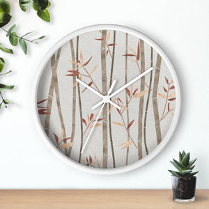 Bamboo Wall Clock in Brown
