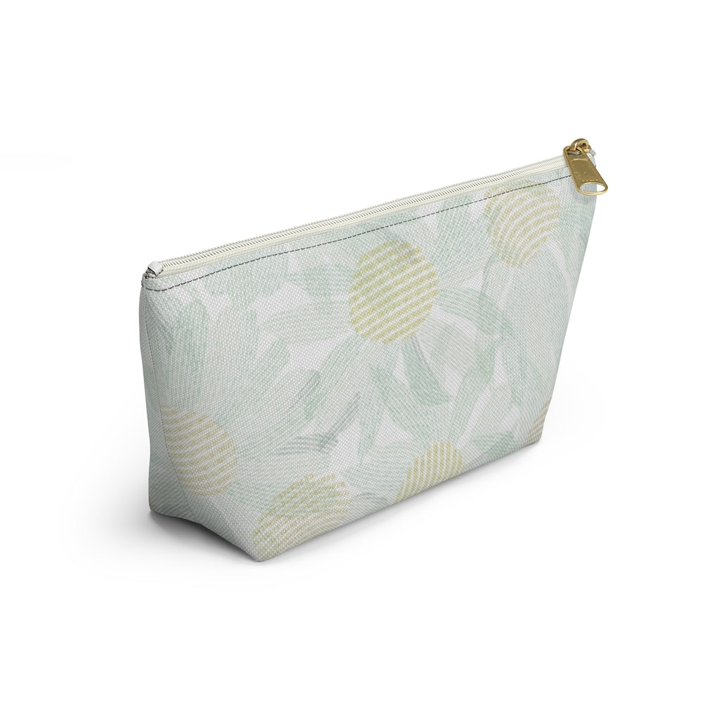 Daisy Chain Code Accessory Pouch w T-bottom in Aqua