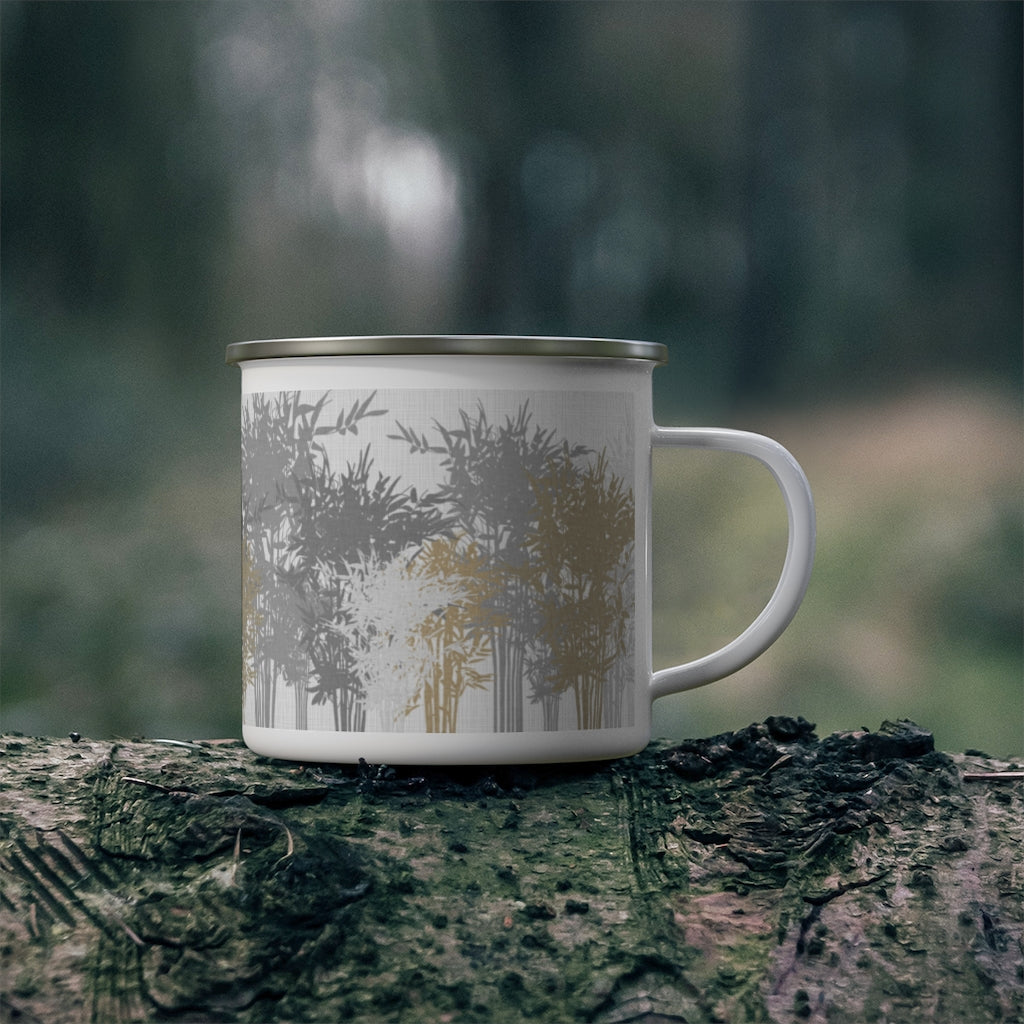 Lucky Bamboo Enamel Campfire Mug in Brown