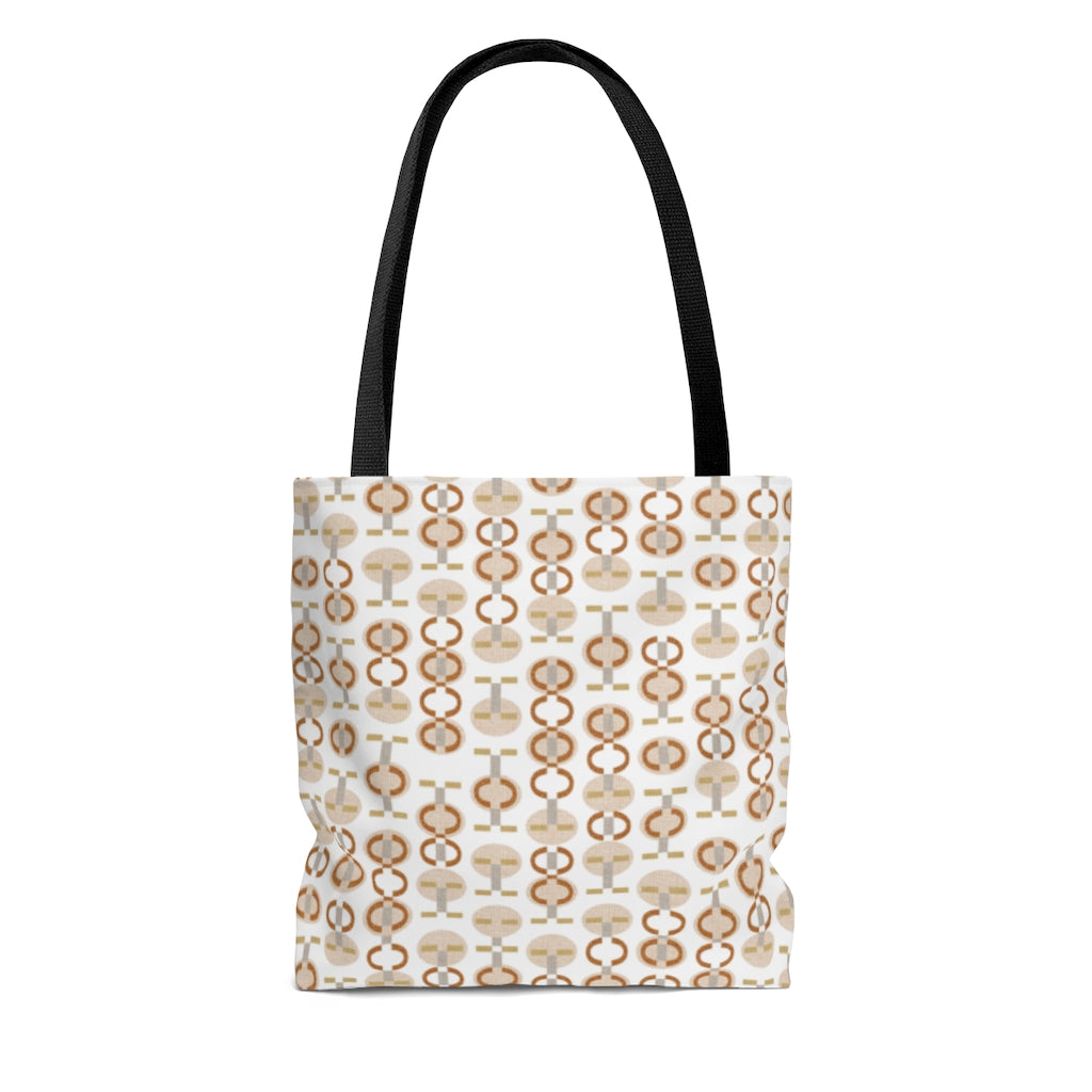 Telegraph Code Tote Bag in Orange