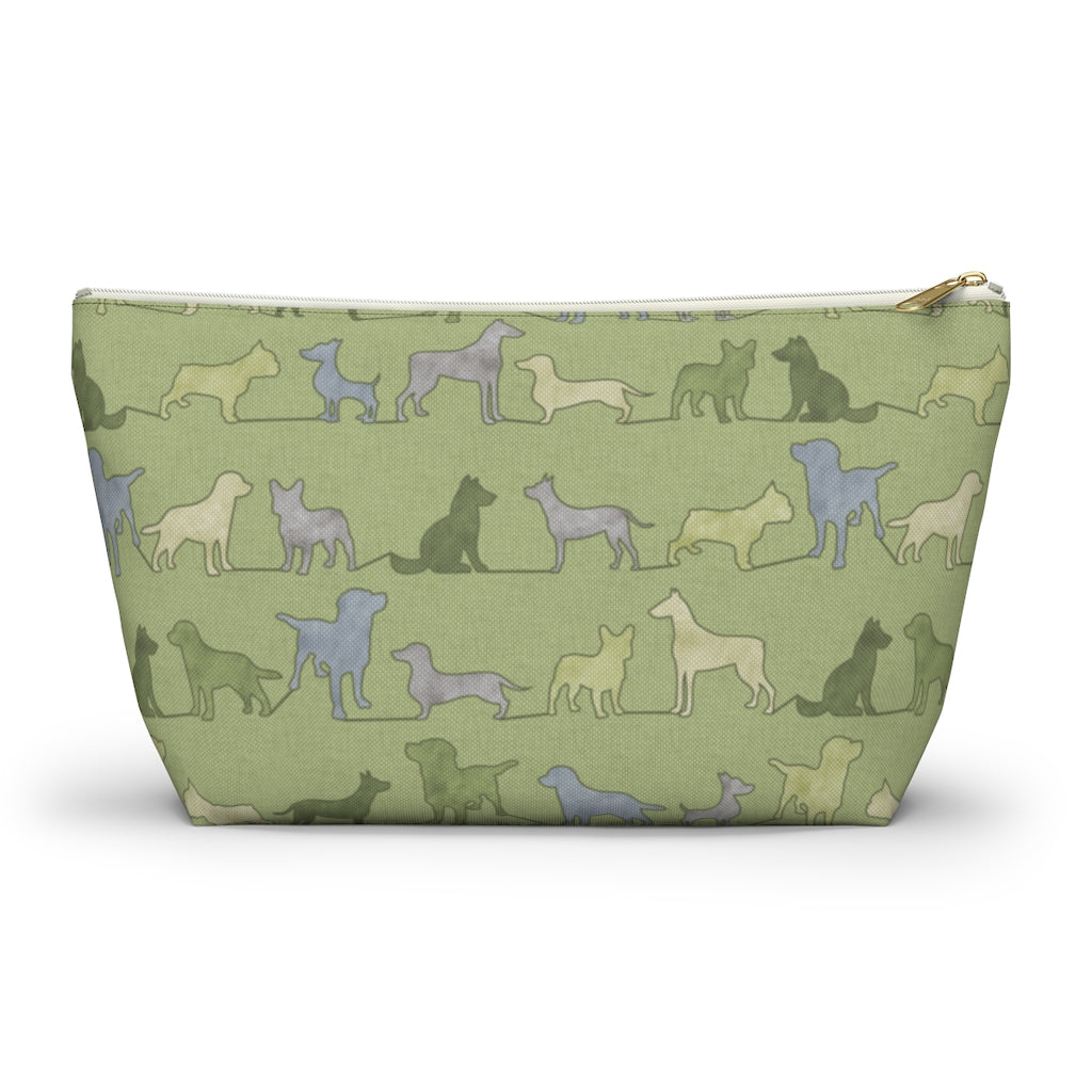 Dogs Accessory Pouch w T-bottom in Green