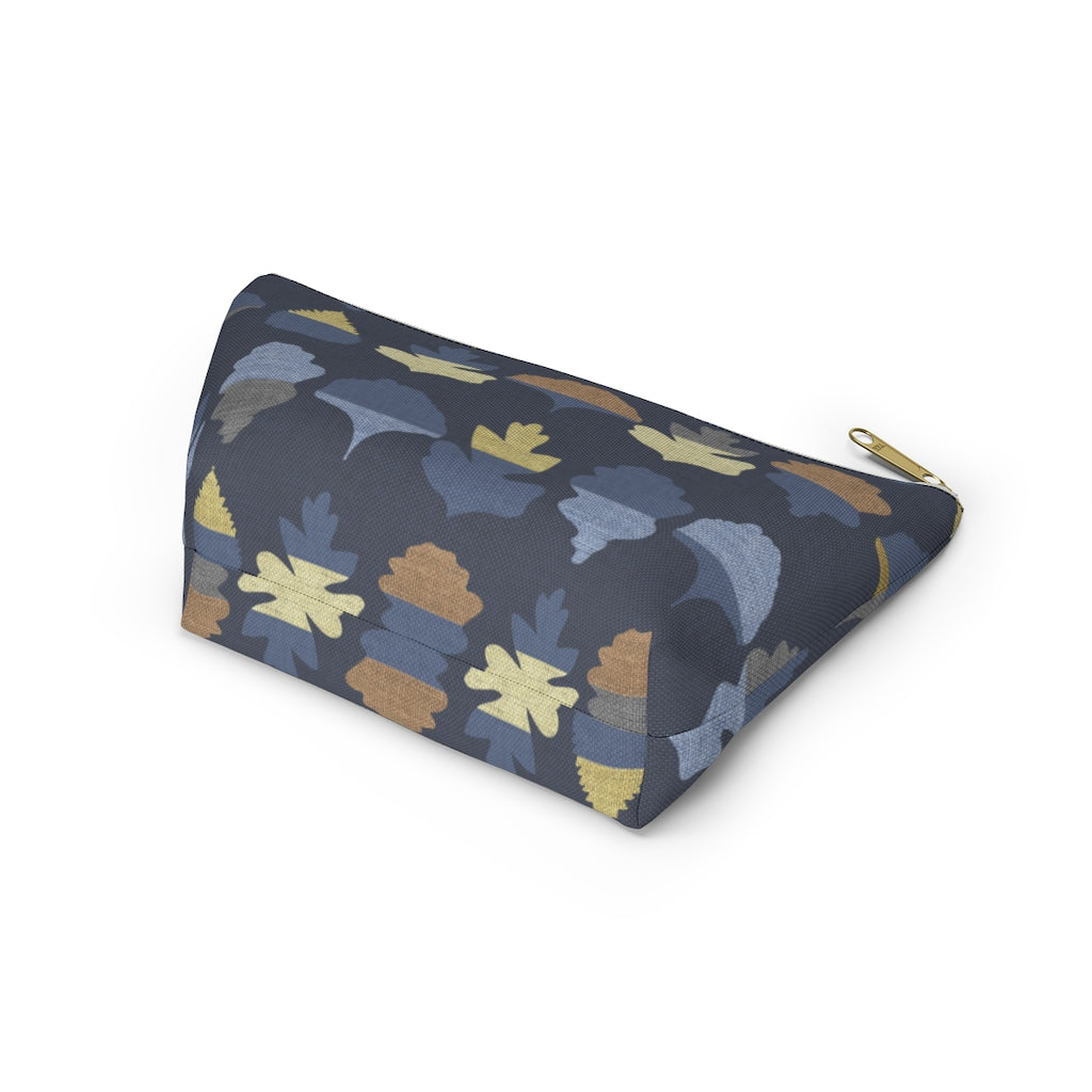 Frond Accessory Pouch w T-bottom in Indigo