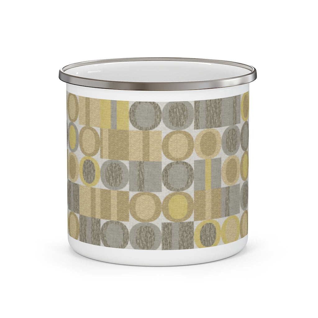 Five Languages Code Enamel Mug in Yellow