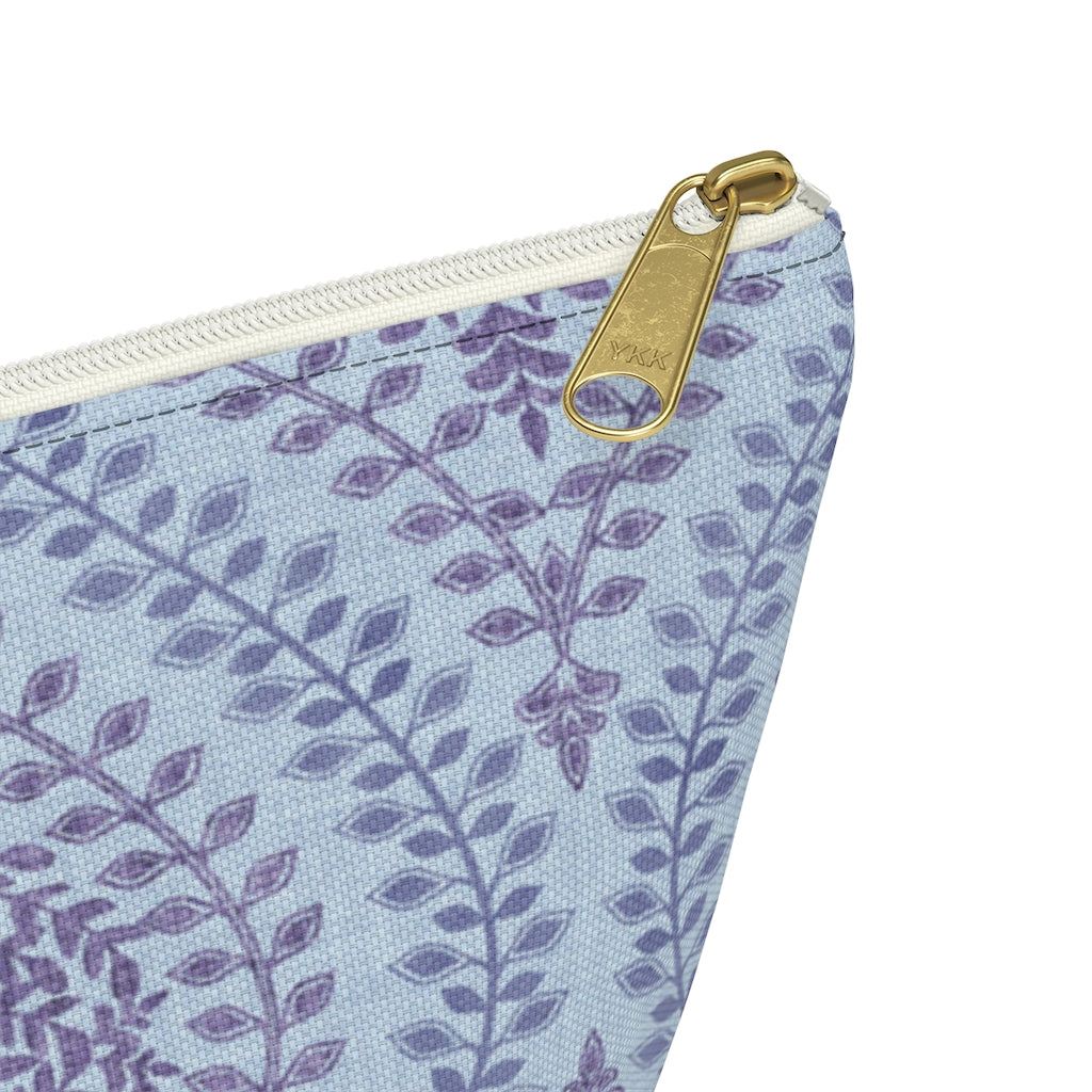 Mumbai Lace Accessory Pouch w T-bottom in Purple