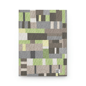 Block Quilt Hardcover Journal Matte in Green