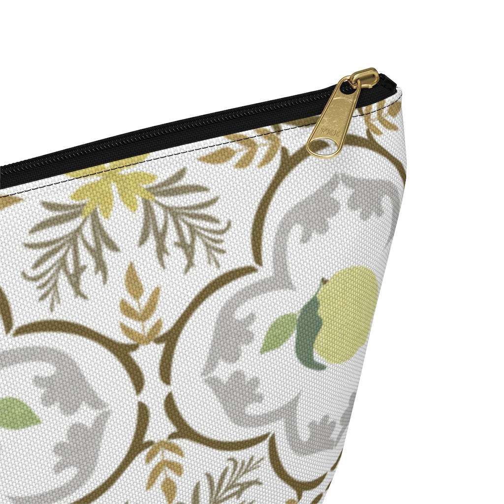 Freshly Squeezed Accessory Pouch w T-bottom in Gold