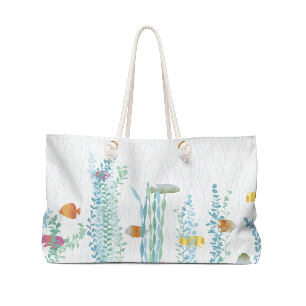 Aquarium Weekender Bag in Aqua