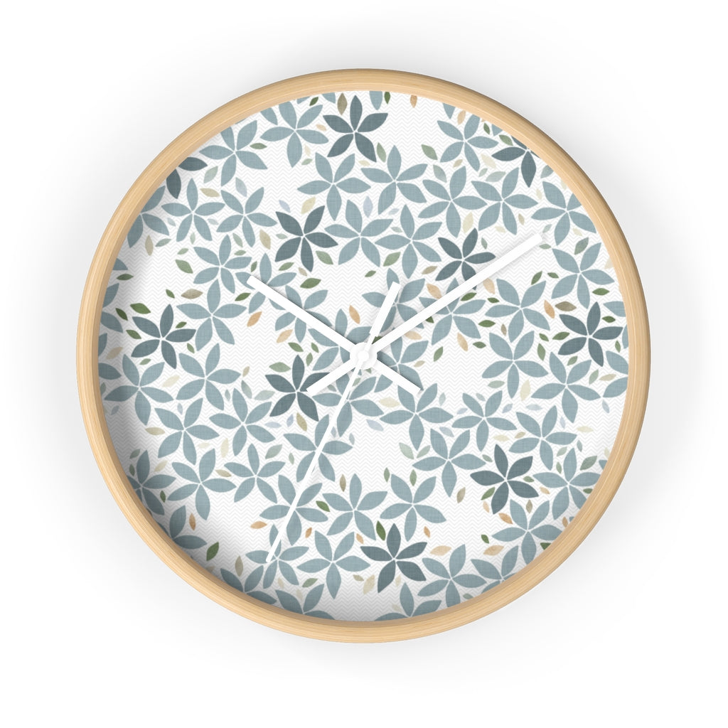 Snowbell Wall Clock in Aqua