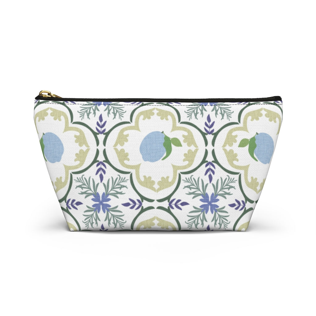 Freshly Squeezed Accessory Pouch w T-bottom in Green