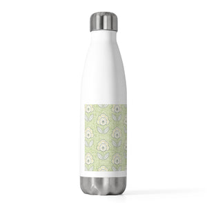 Pinpoint Floral 20oz Insulated Bottle in Green