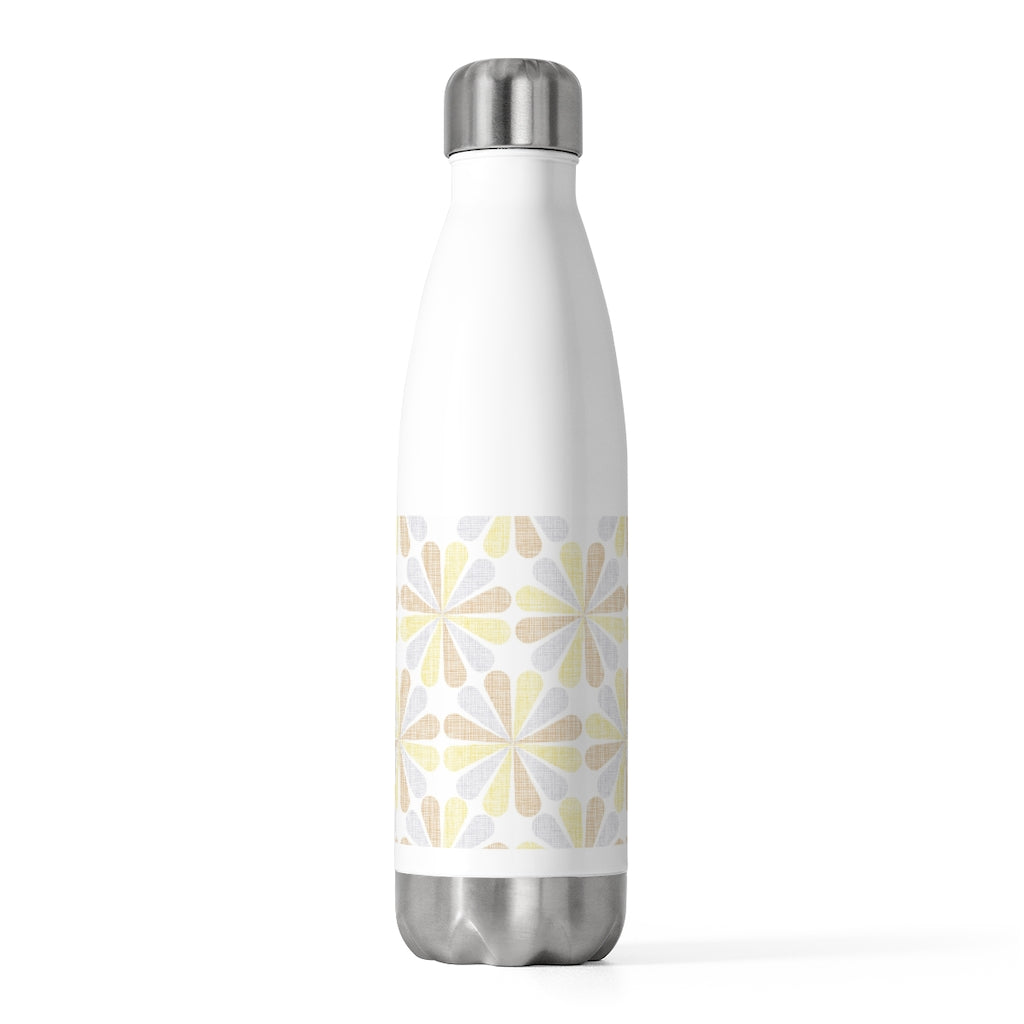 Floral Starburst 20oz Insulated Bottle in Yellow