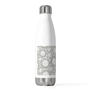 Floral Eyelet Lace 20oz Insulated Bottle in Gray