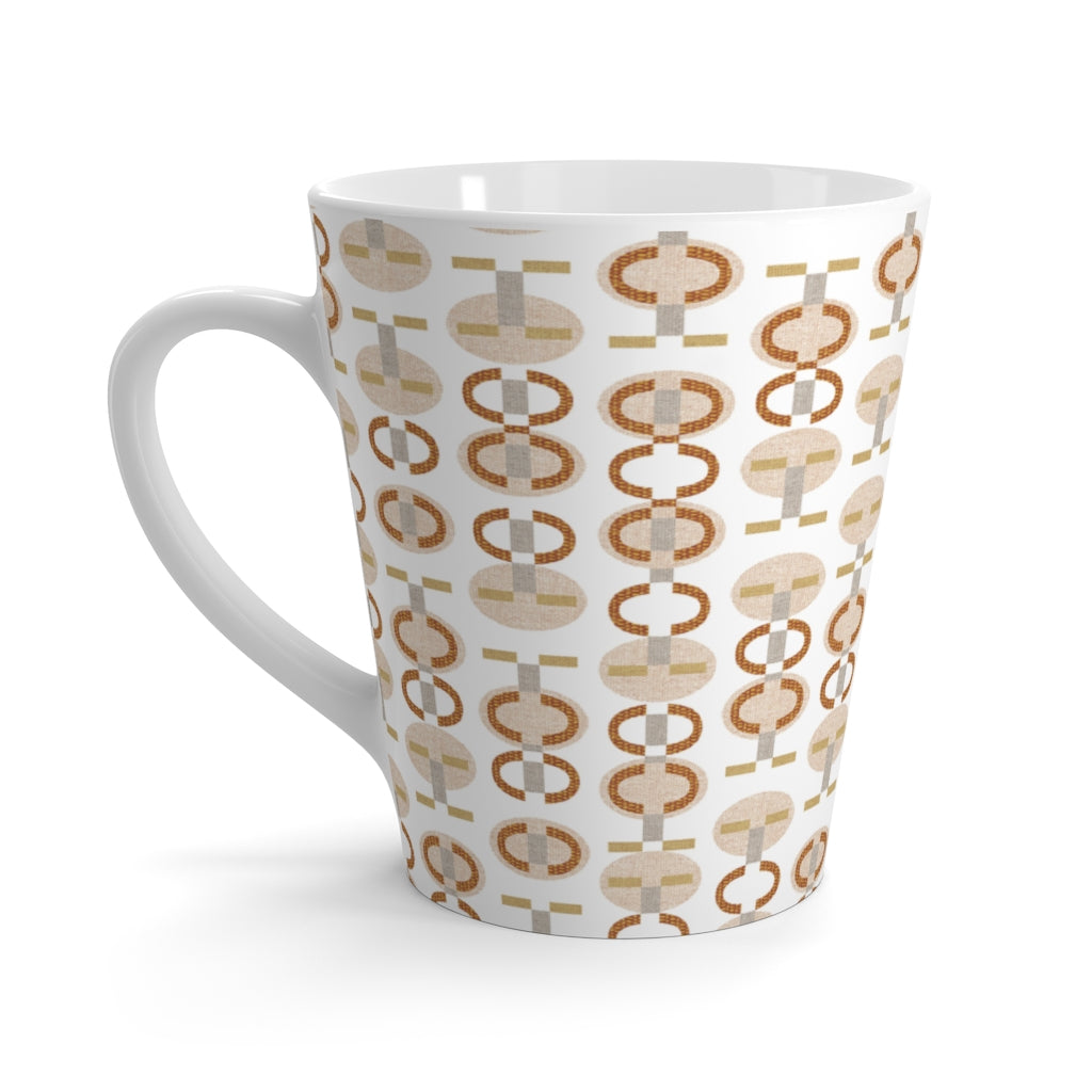 Telegraph Code Latte Mug in Orange