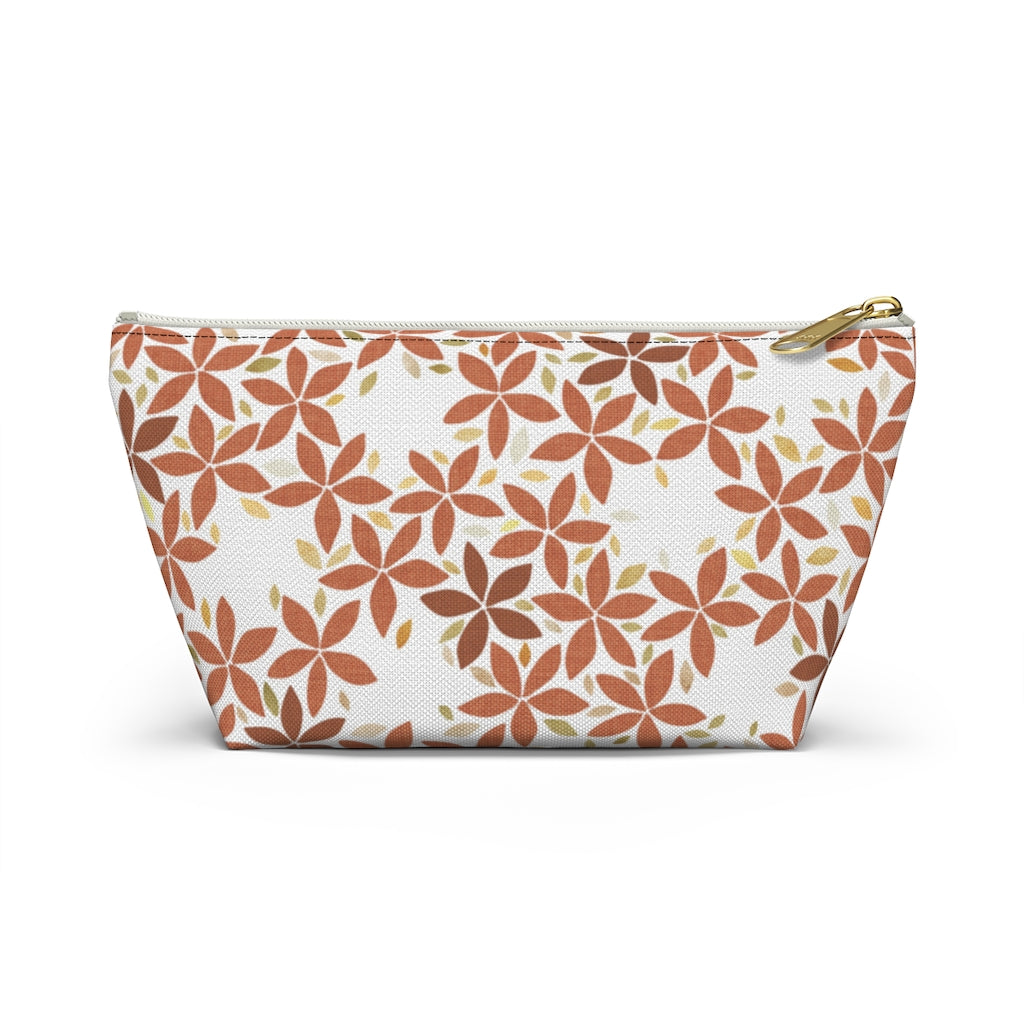 Snowbell Accessory Pouch w T-bottom in Coral