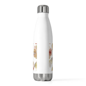 Watercolor Floral 20oz Insulated Bottle in Red