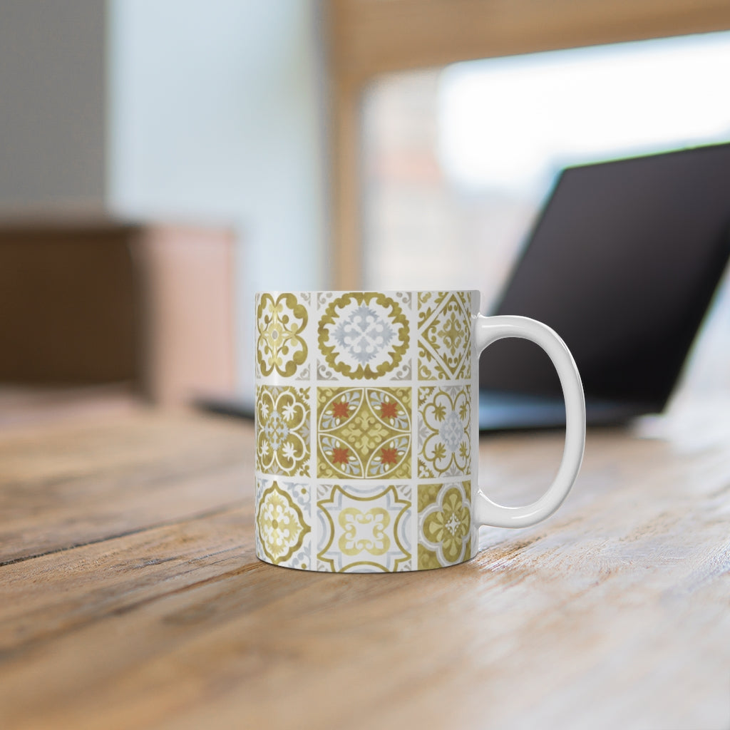 Seville Square Mug in Gold