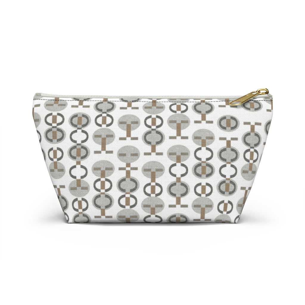 Telegraph Code Accessory Pouch w T-bottom in Gray