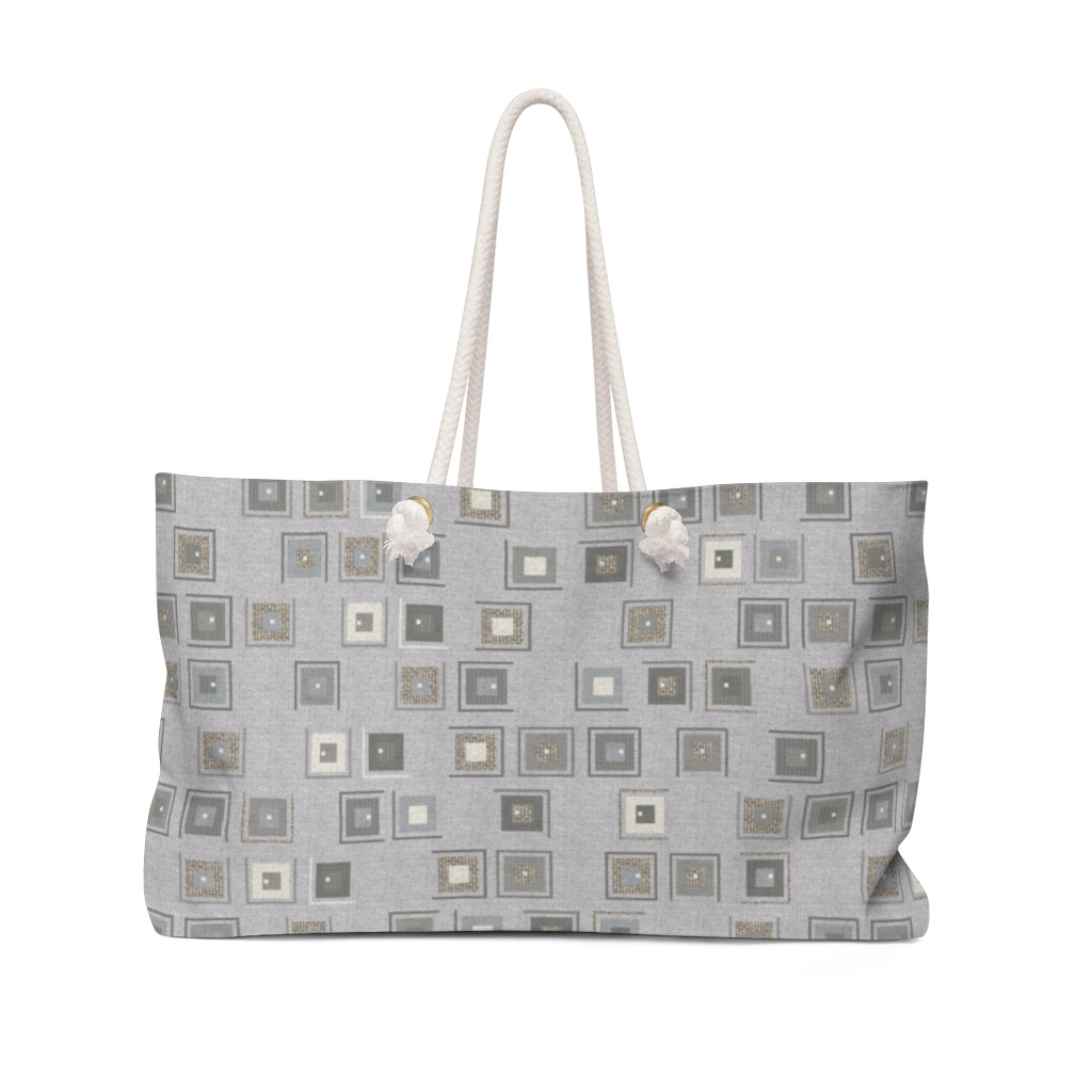 Key Code Weekender Bag in Light Gray