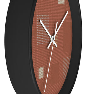Block Party Wall Clock in Red
