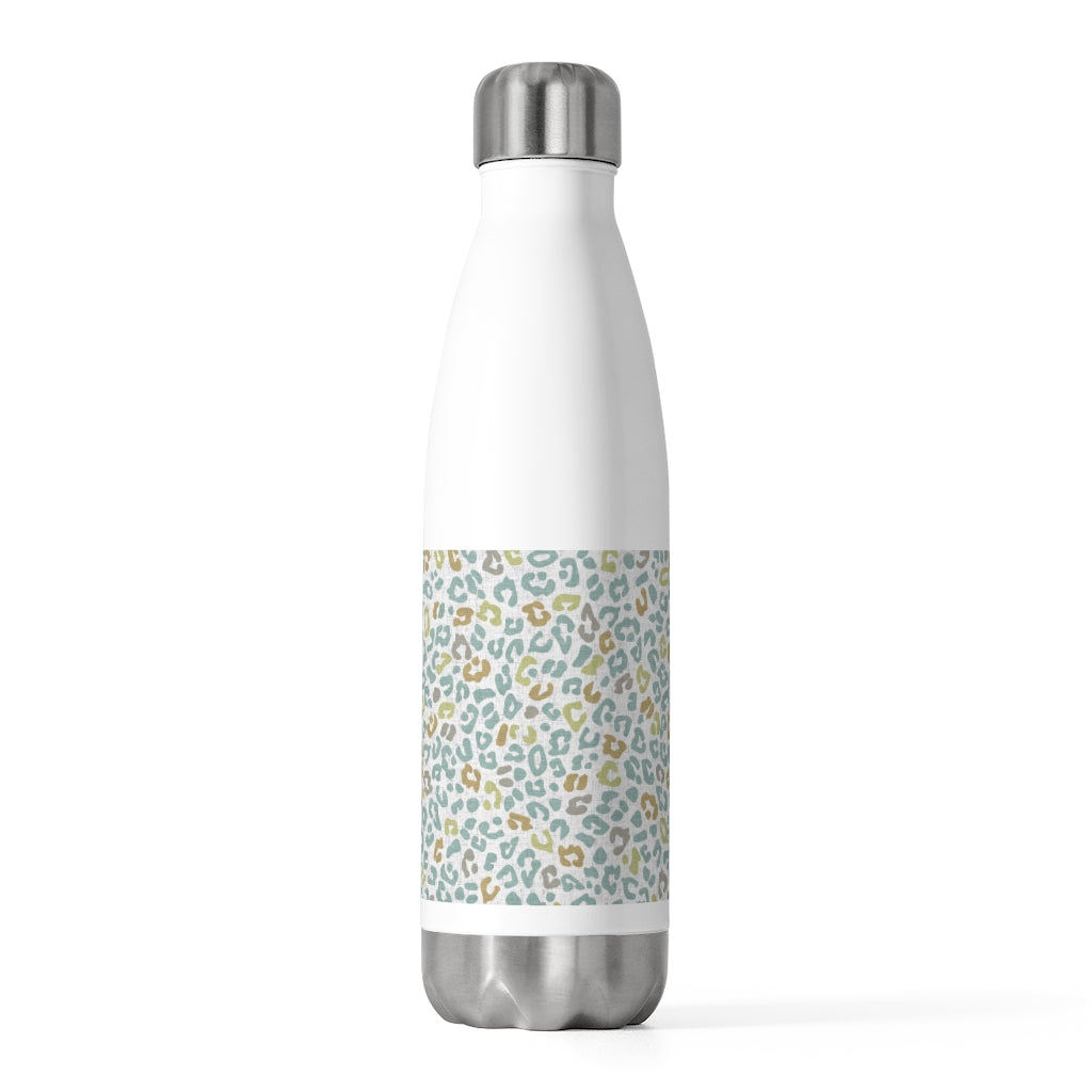 Leopard Love 20oz Insulated Bottle in Aqua